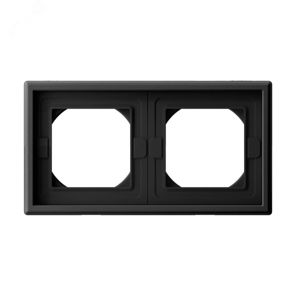 ARTGALLERY рамка 2-постовая IP44,  карбон