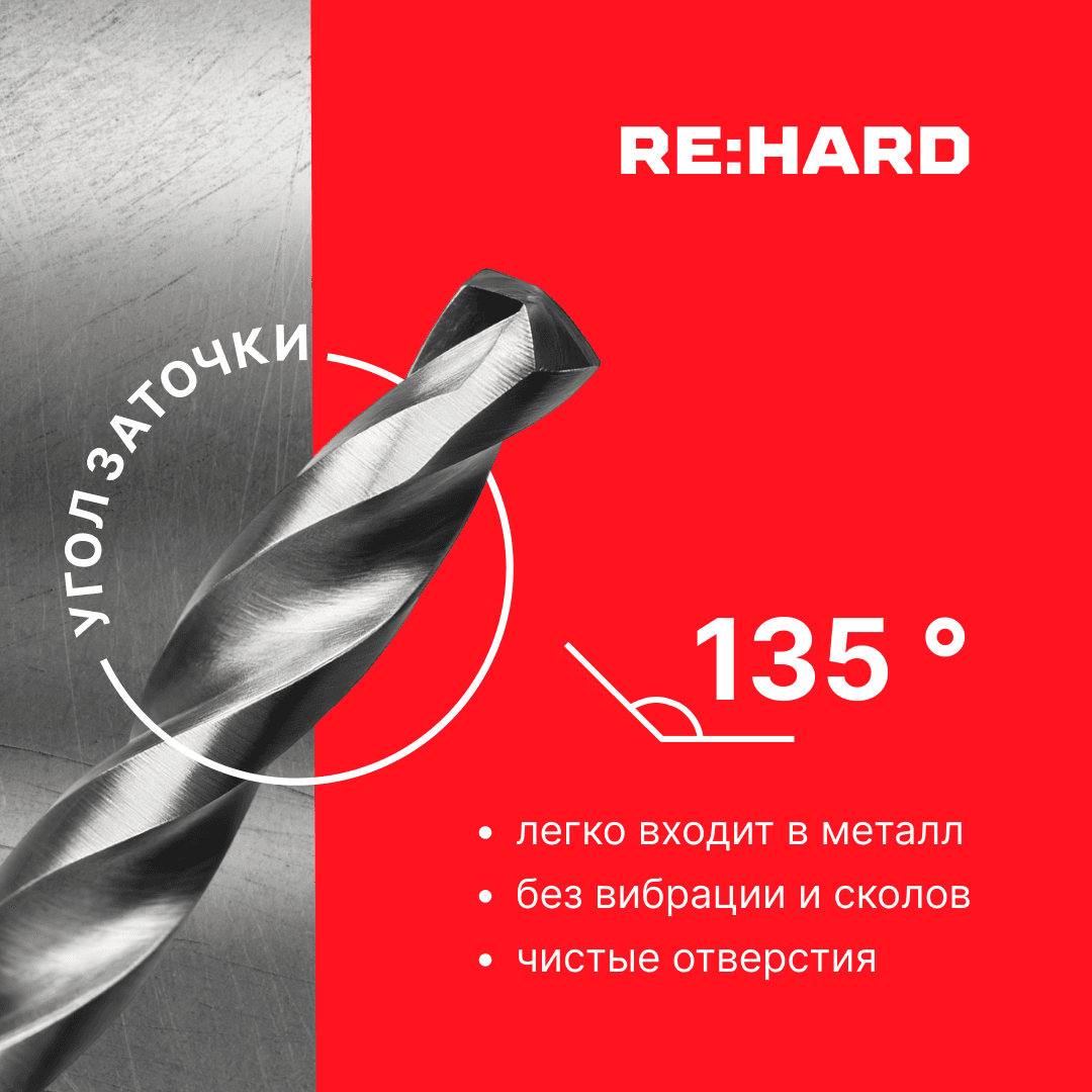 Сверло по металлу ц/х 2х85х56 HSS-G DIN 340 135 градусов, 2 шт.
