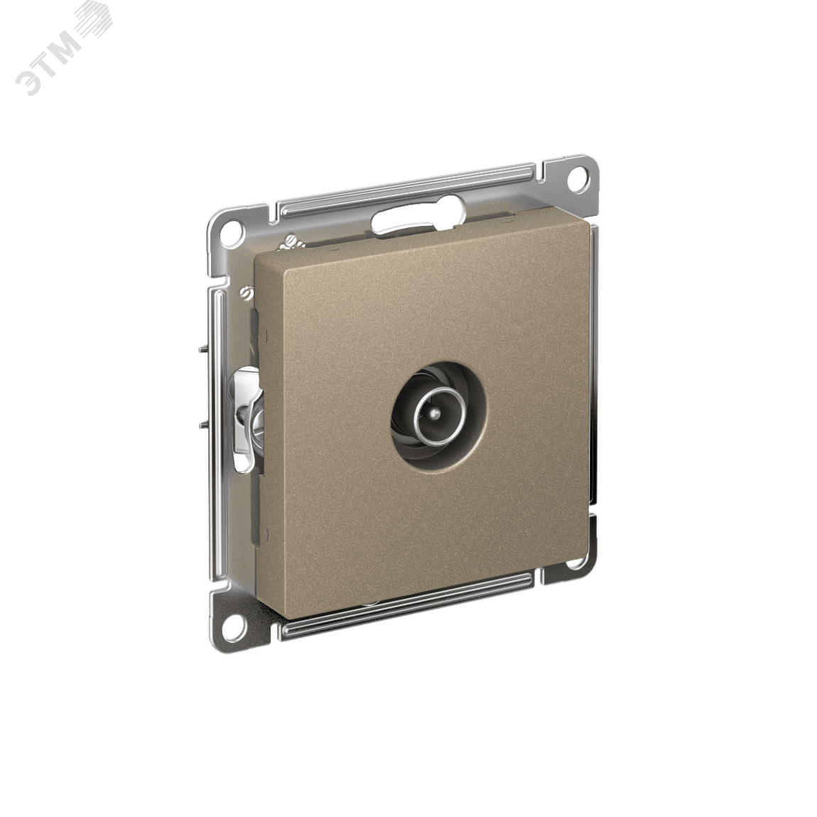 Розетка ATLASDESIGN TV оконечная 1DB механизм шампань