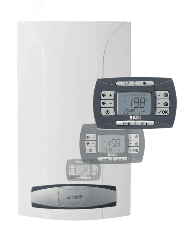 Котел газовый LUNA3 COMFORT 1.310Fi настенный 31 кВт одноконтурный с закрытой камерой сгорания, с выносной панелью управления NEW