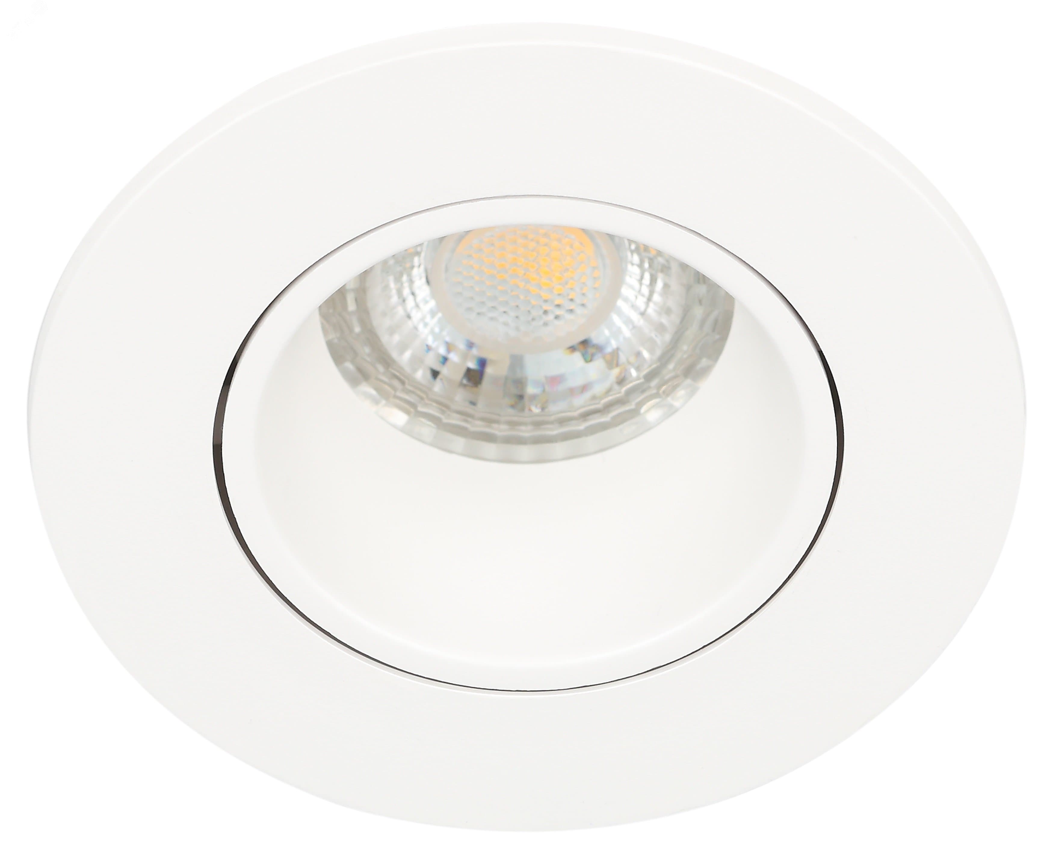 Светильник встраиваемый декоративный KL90 WH MR16/GU5.3 белый, пластиковый (MR16/GU5.3 в комплект не входит)