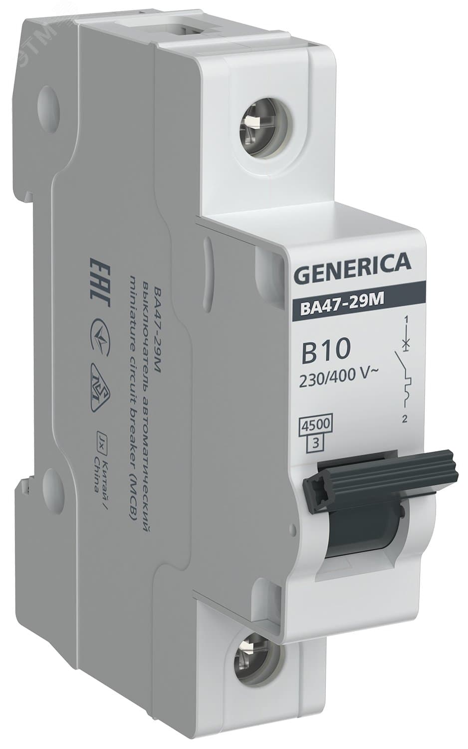 Выключатель автоматический ВА47-29М 1P 10А 4,5кА B GENERICA