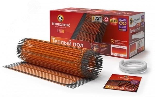 Мат нагревательный для электрического теплого пола ProfiMat 2.5 кв.м 450 Вт
