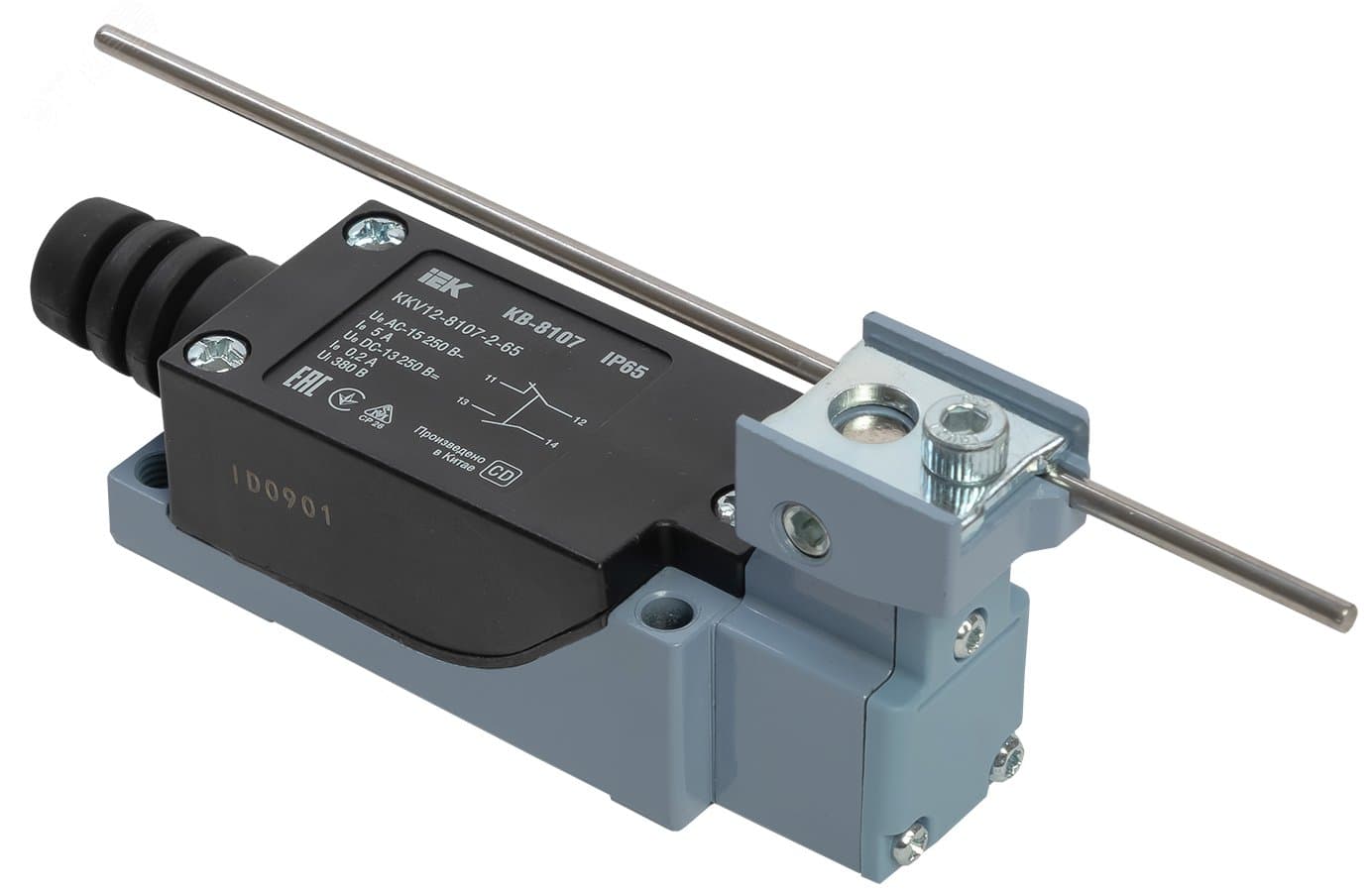 Выключатель концевой КВ-8107 регулируемый стержень IP65