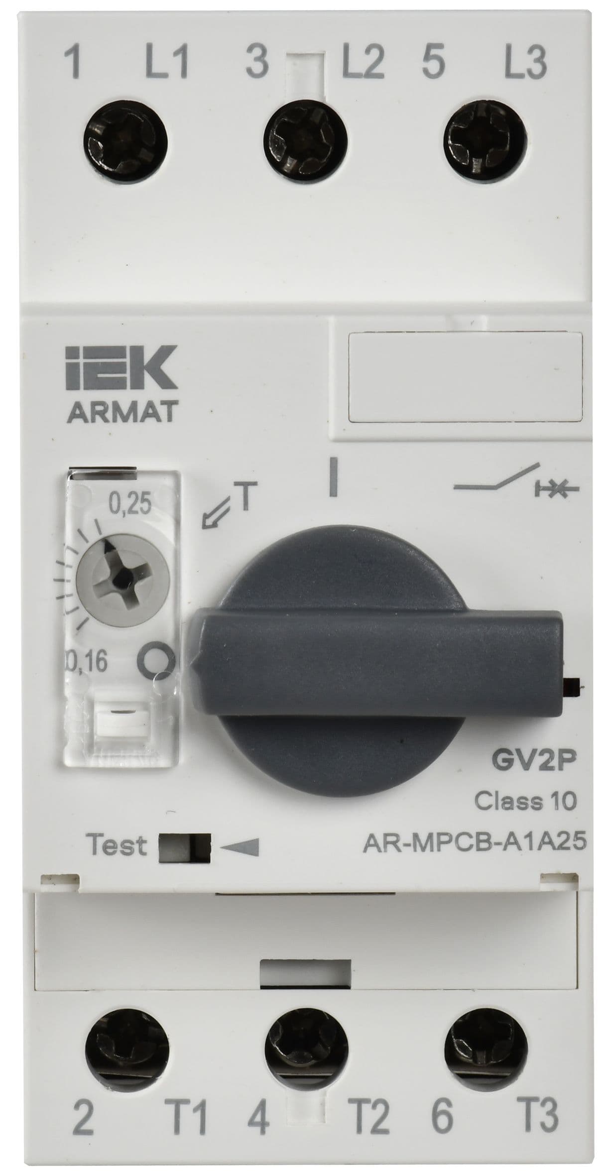 ARMAT Автоматический выключатель защиты двигателя A1 GV2P 0,16-0,25А