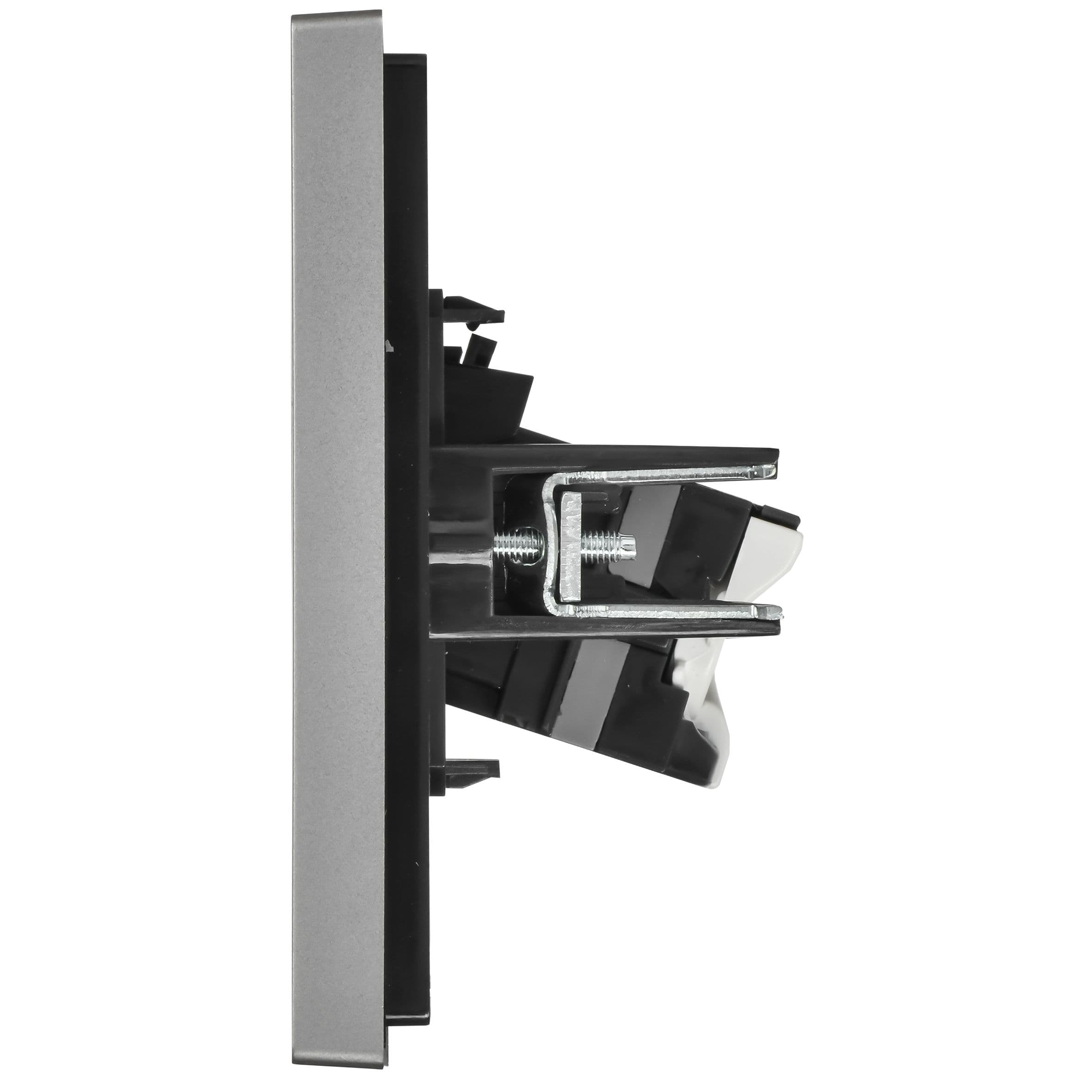 FORTE&PIANO Розетка компьютерная RJ45 кат.5E FP532 сталь