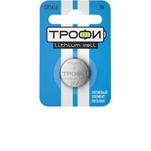 Батарейка Трофи CR1616-1BL ENERGY POWER Lithium (10/240/43200)