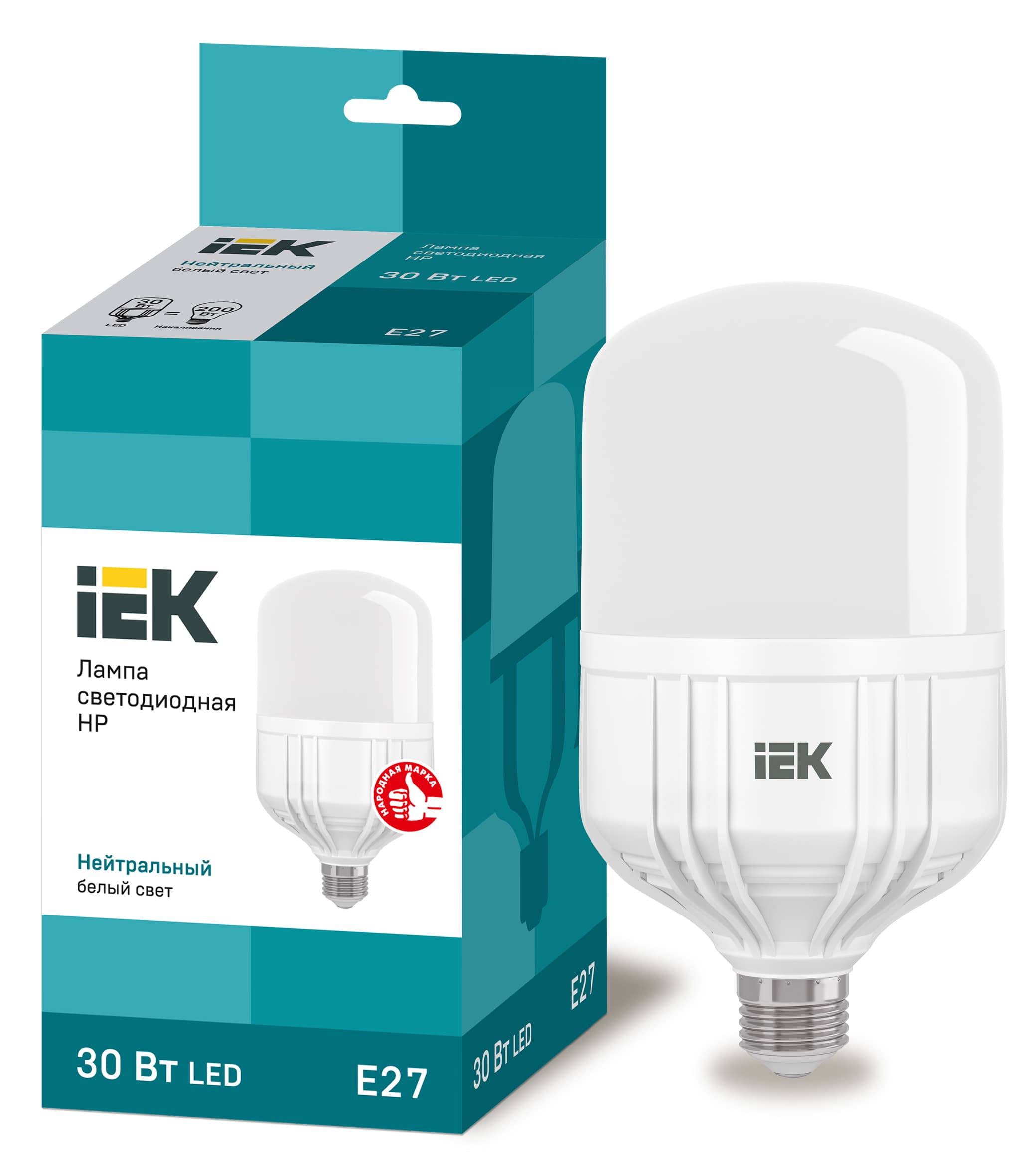 Лампа светодиодная HP 30Вт 230В 4000К E27