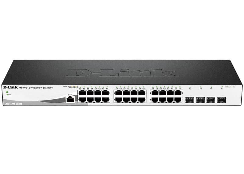 Коммутатор управляемый L2 28 порта RJ45/SFP 10 100 1000 Мб/с