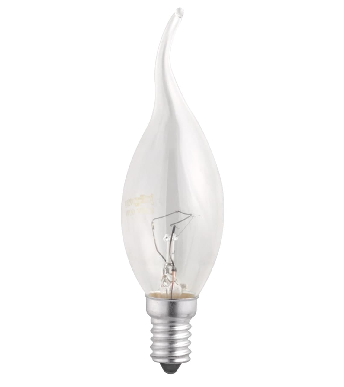 Лампа накаливания CT35 60 Вт E14 clear свеча на ветру