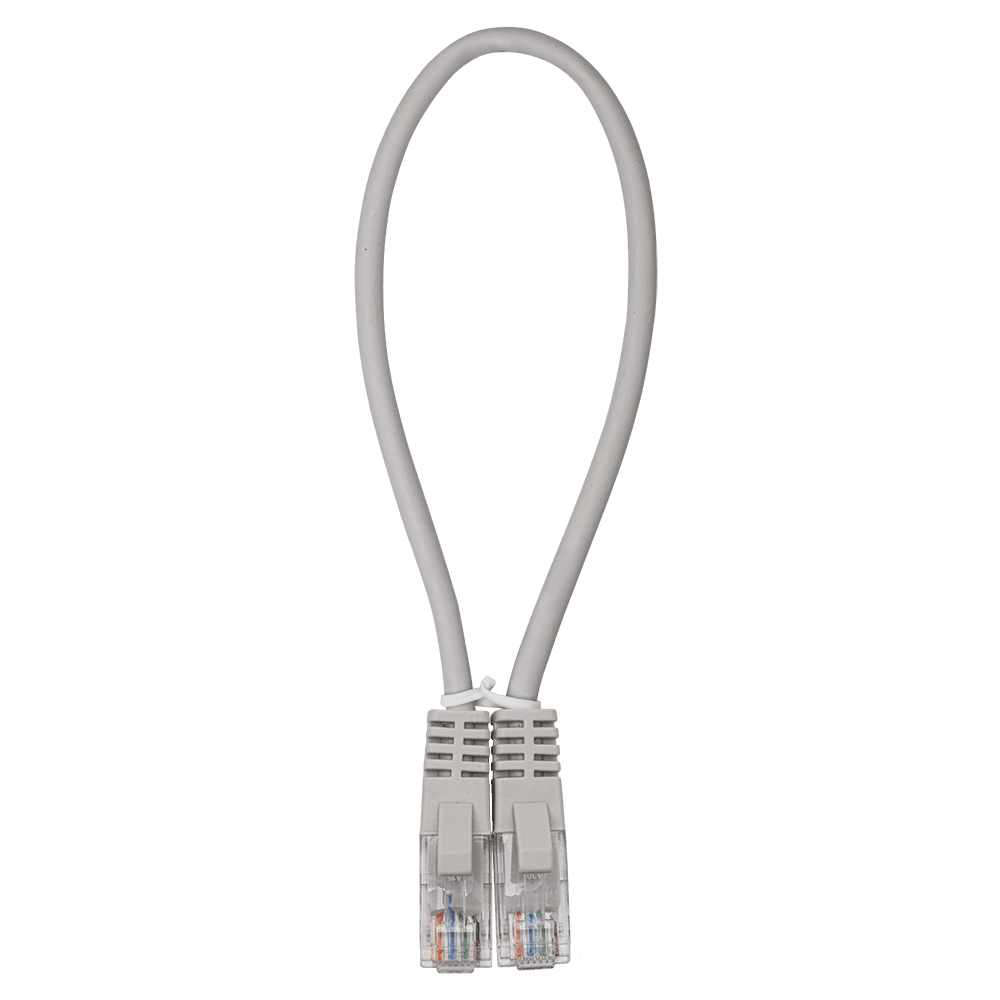 Патч-корд UTP 5e 4x2 26AWGCu LSZH серый 0.3м