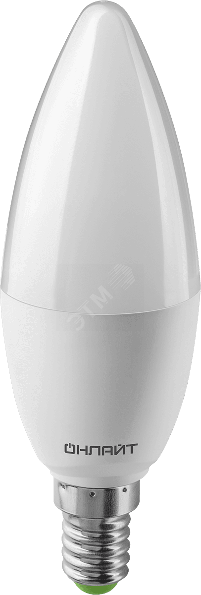 Лампа светодиодная LED 10вт E14 белый матовая свеча PROMO