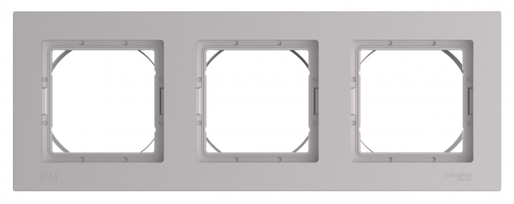 ATLASDESIGN AQUA рамка трехпостовая, IP44, АЛЮМИНИЙ