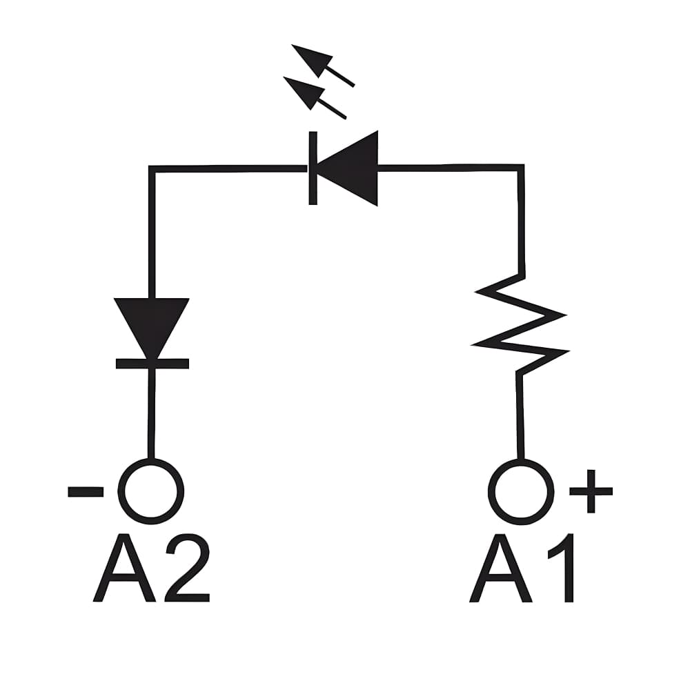 Модуль индикации, LED зелёный, 6-24V AC/DC