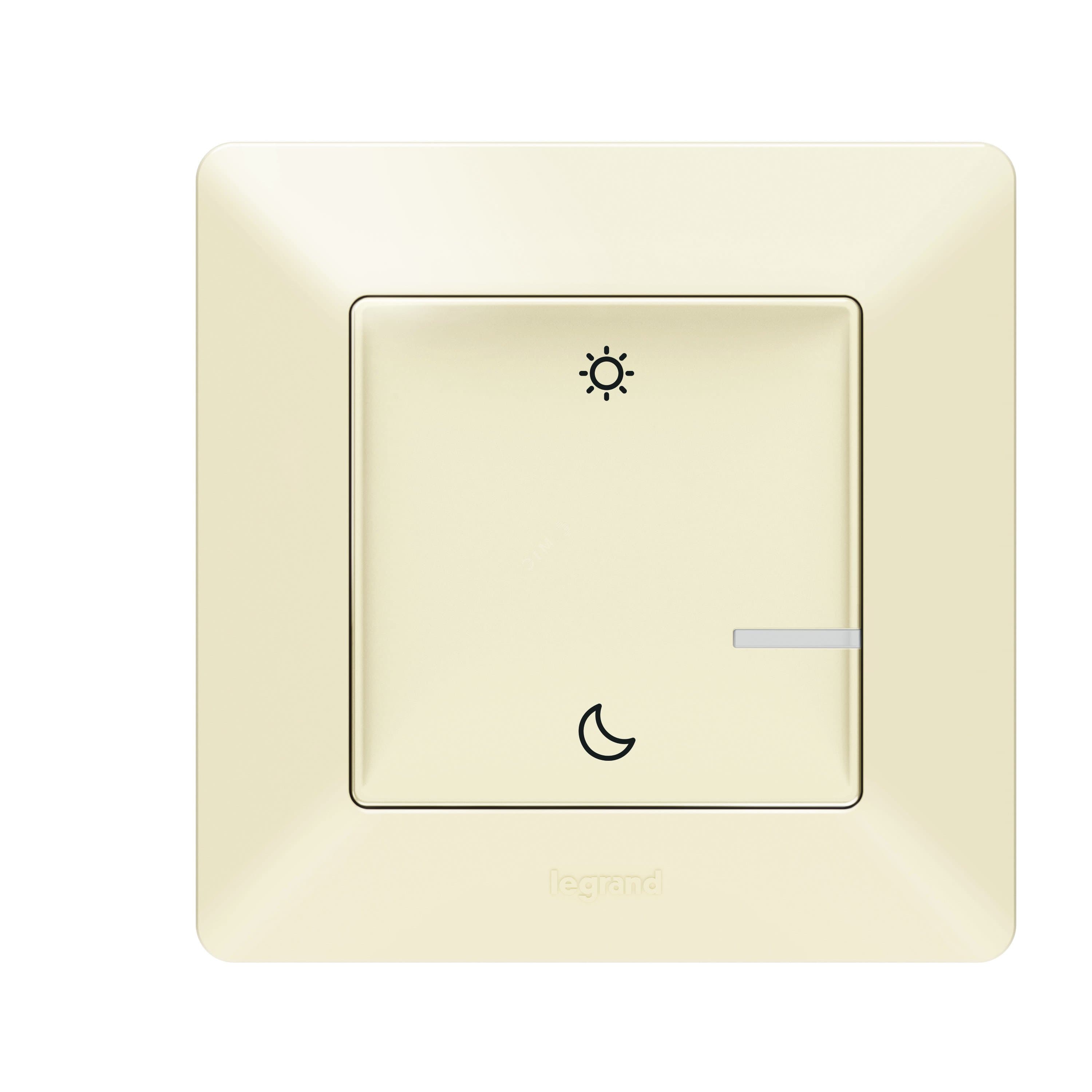 Valena Life with NETATMO  Умный беспроводной сценарный выключатель  День/Ночь . Цвет Слоновая кость