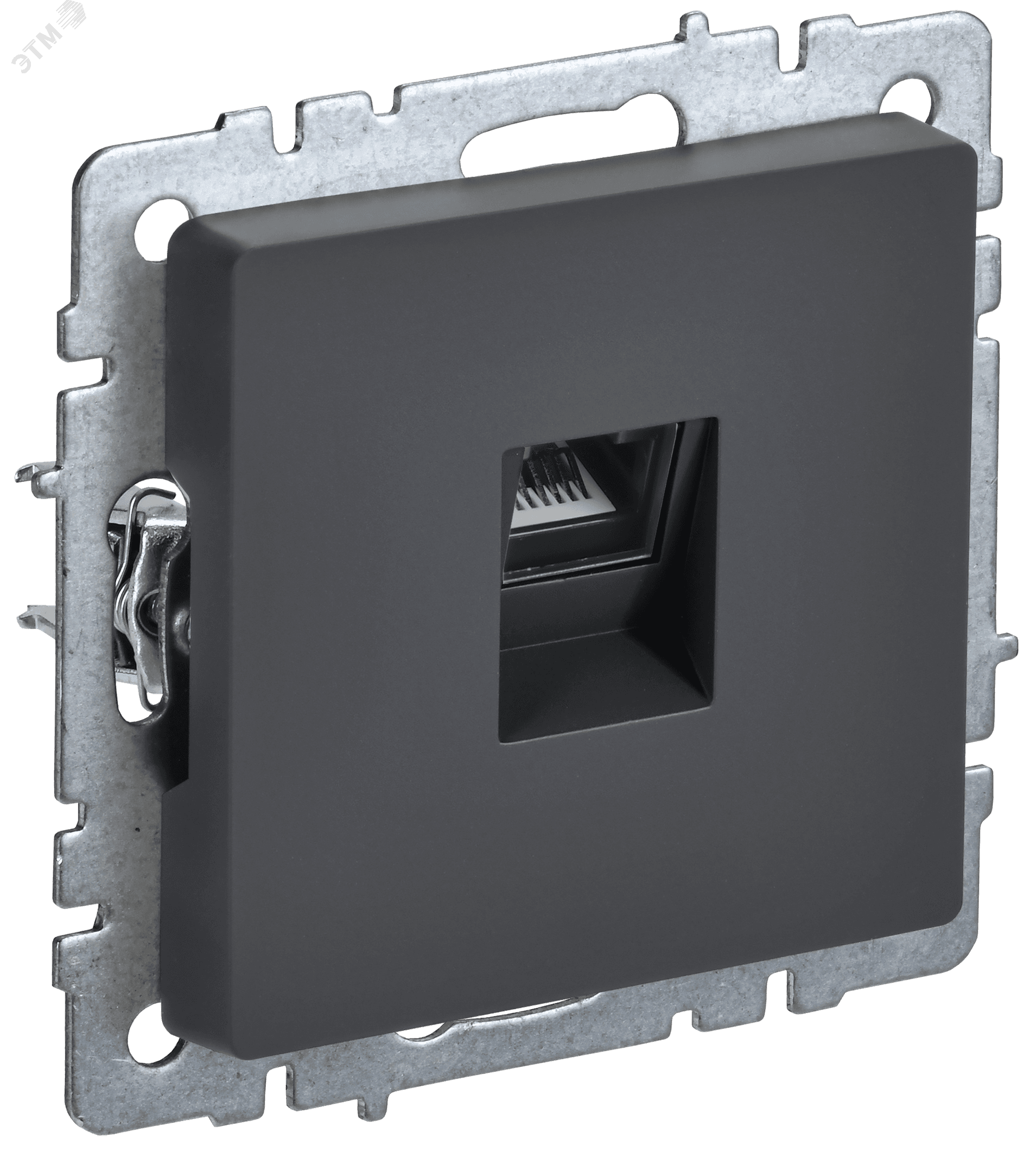 BRITE Розетка компьютерная RJ45 кат.5E РК10-БрГ графит