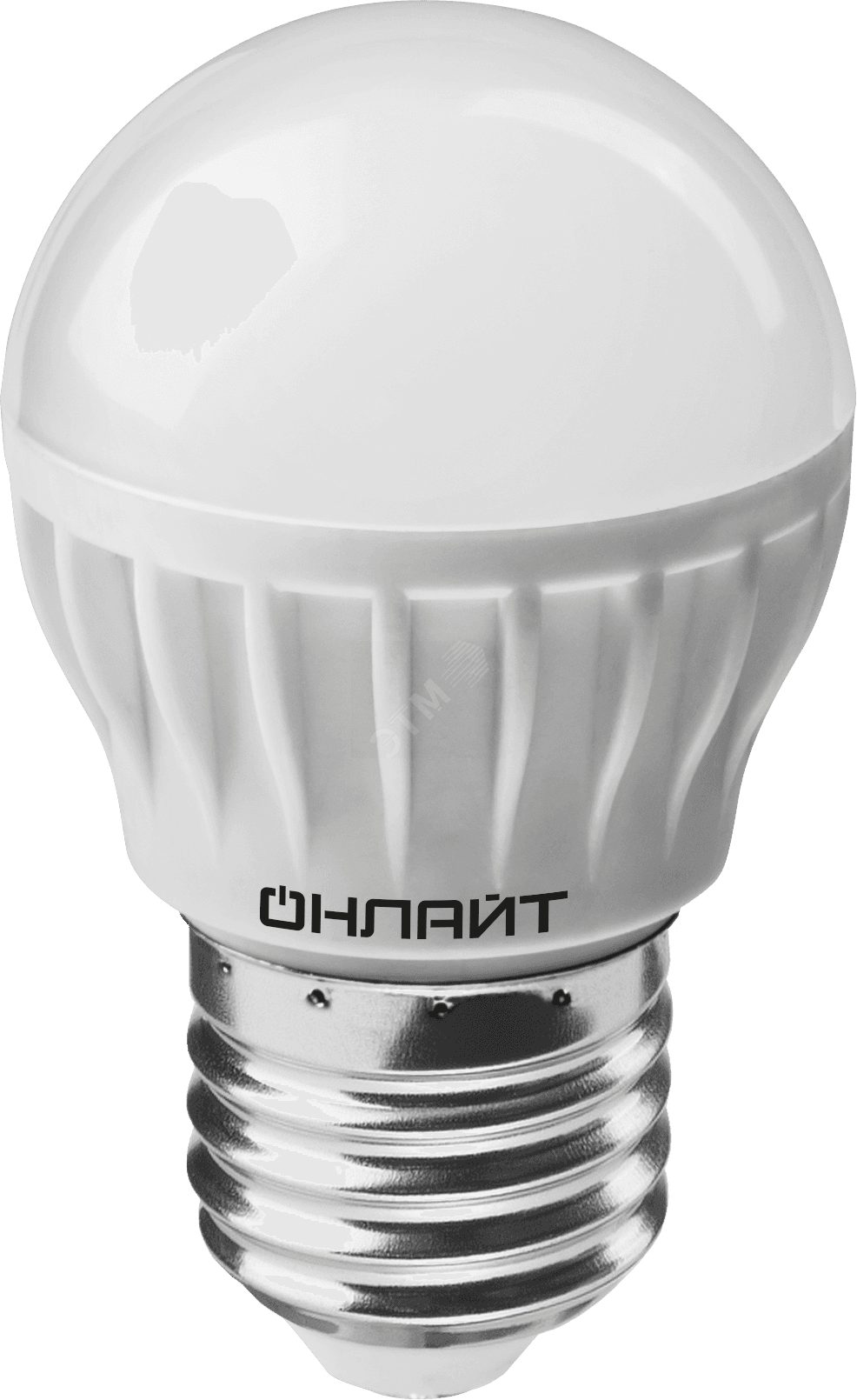 Лампа светодиодная LED 8вт E27 белый матовый шар