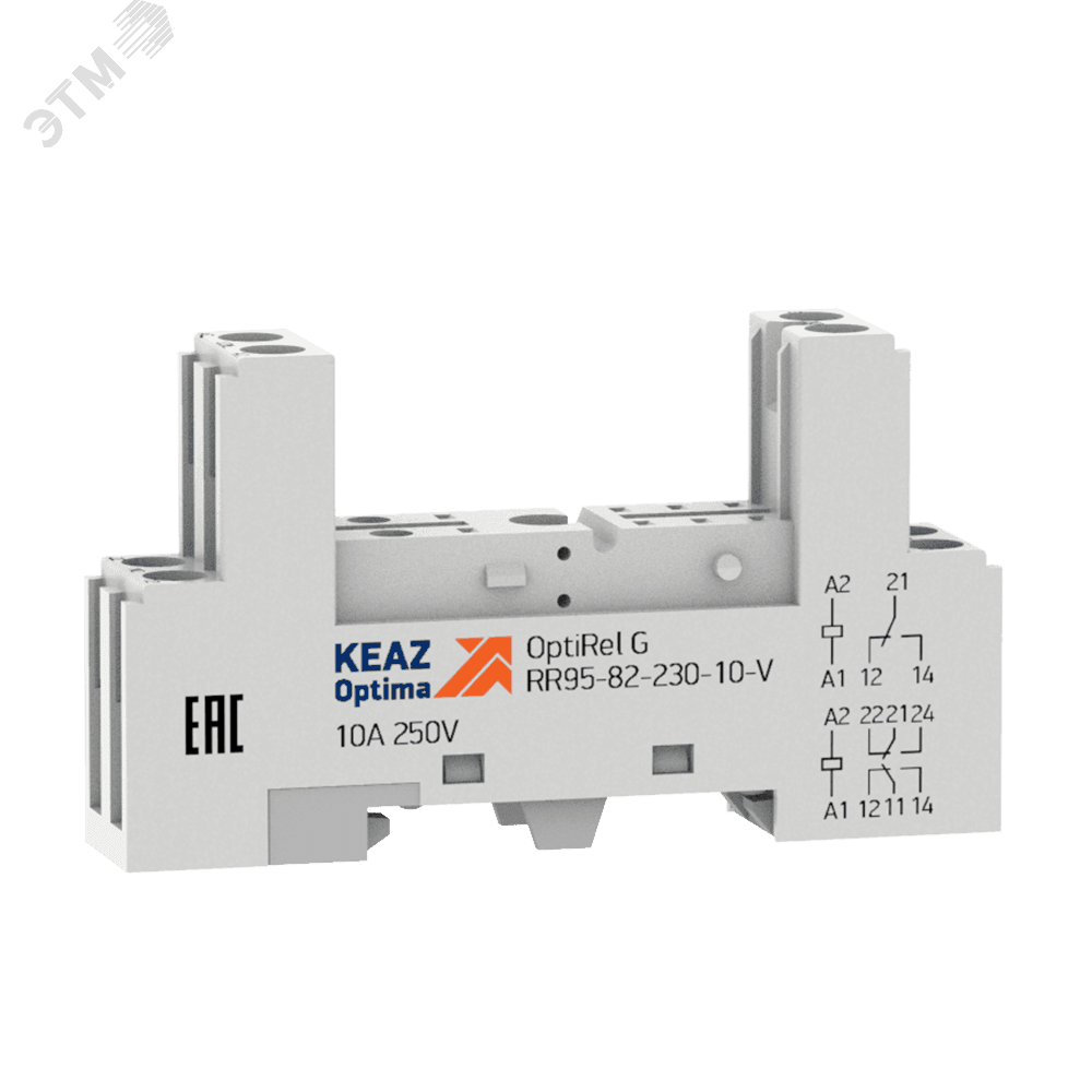 Розетка для реле OptiRel G RR95-82-230-10-V