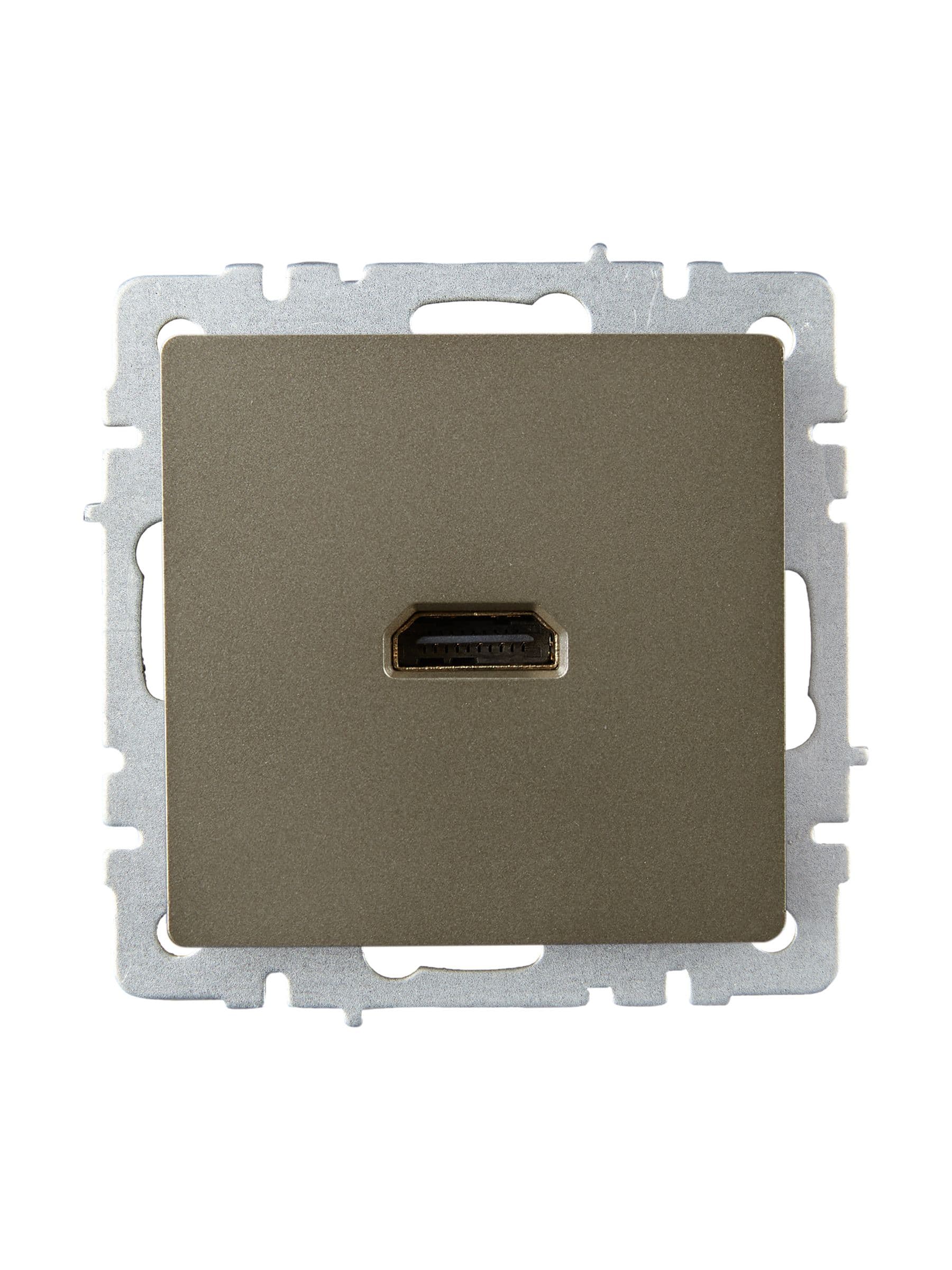 BRITE Розетка HDMI РHDMI-0-БрШ шампань