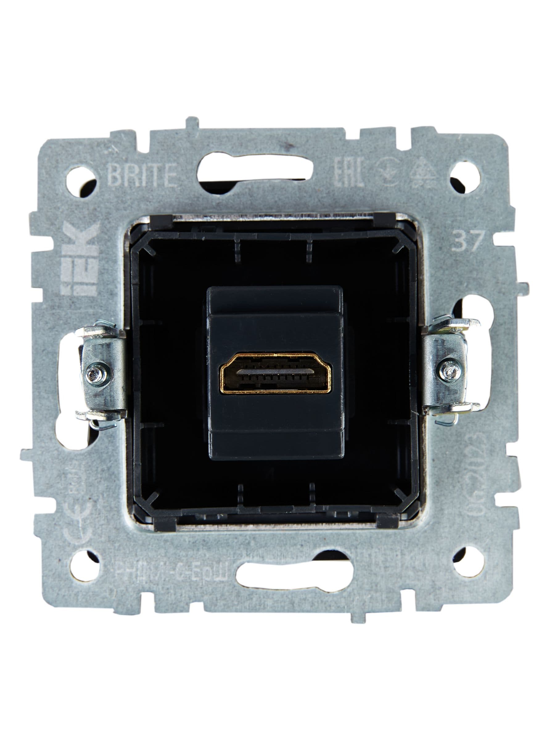 BRITE Розетка HDMI РHDMI-0-БрШ шампань