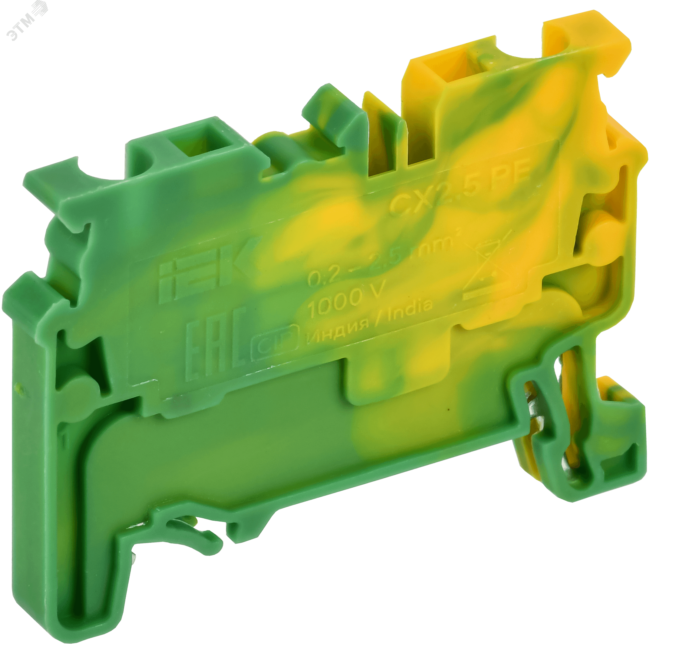 ARMAFIX Клемма пружинная CX2.5 PE 2,5мм2 проходная заземляющая IEK