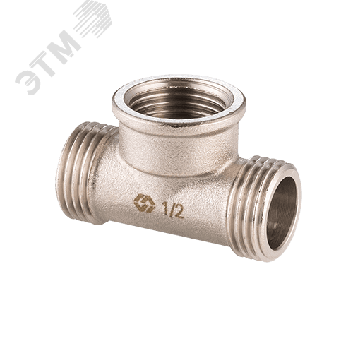 Тройник НВН 1/2'х1/2'х1/2' переходной, никелированный