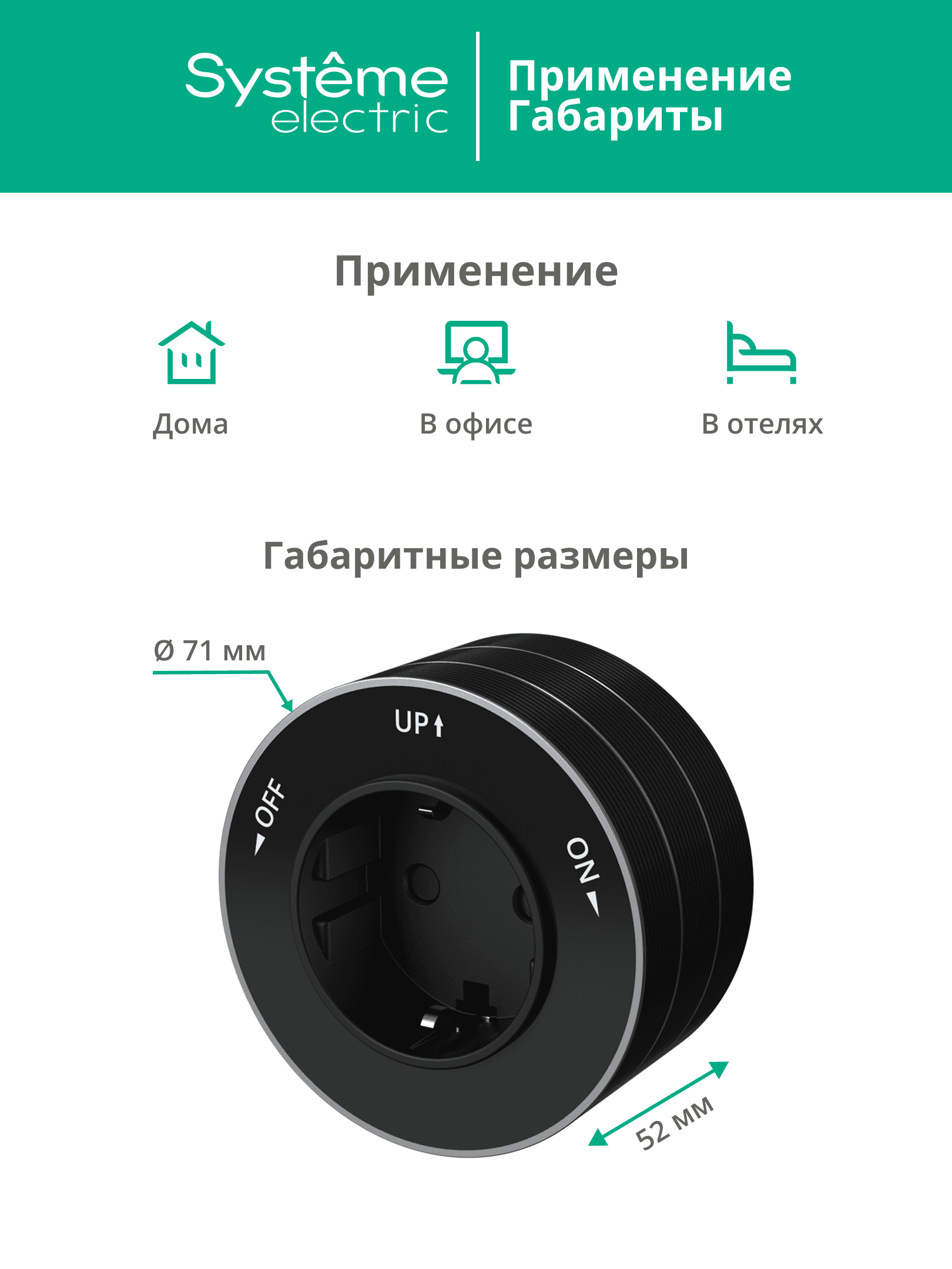 MultiTrack Розетка 2К+З круглая 16А/250В Антрацит