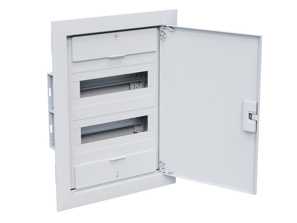 Щит  ЩРВ-п-24 белый с белой дверью IP40 OptiBox PRO