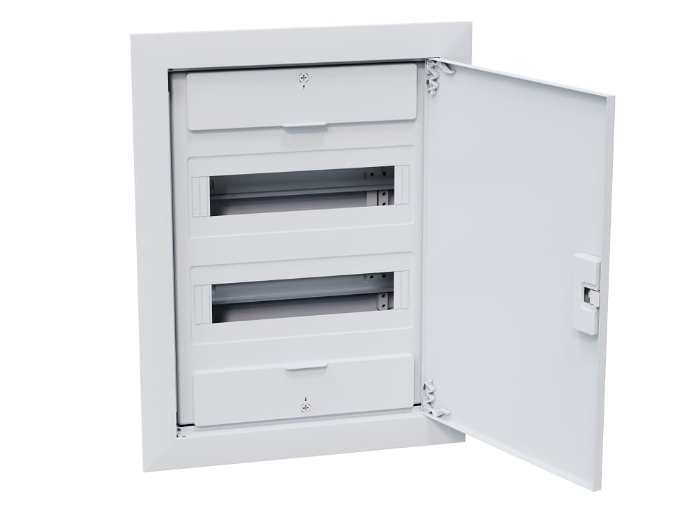 Щит  ЩРВ-п-24 белый с белой дверью IP40 OptiBox PRO