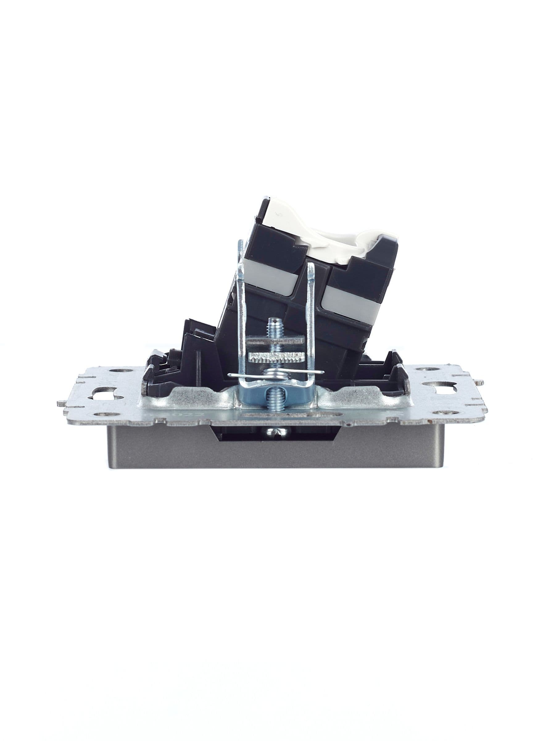 BRITE Розетка компьютерная RJ45 кат.5E РК10-БрС сталь