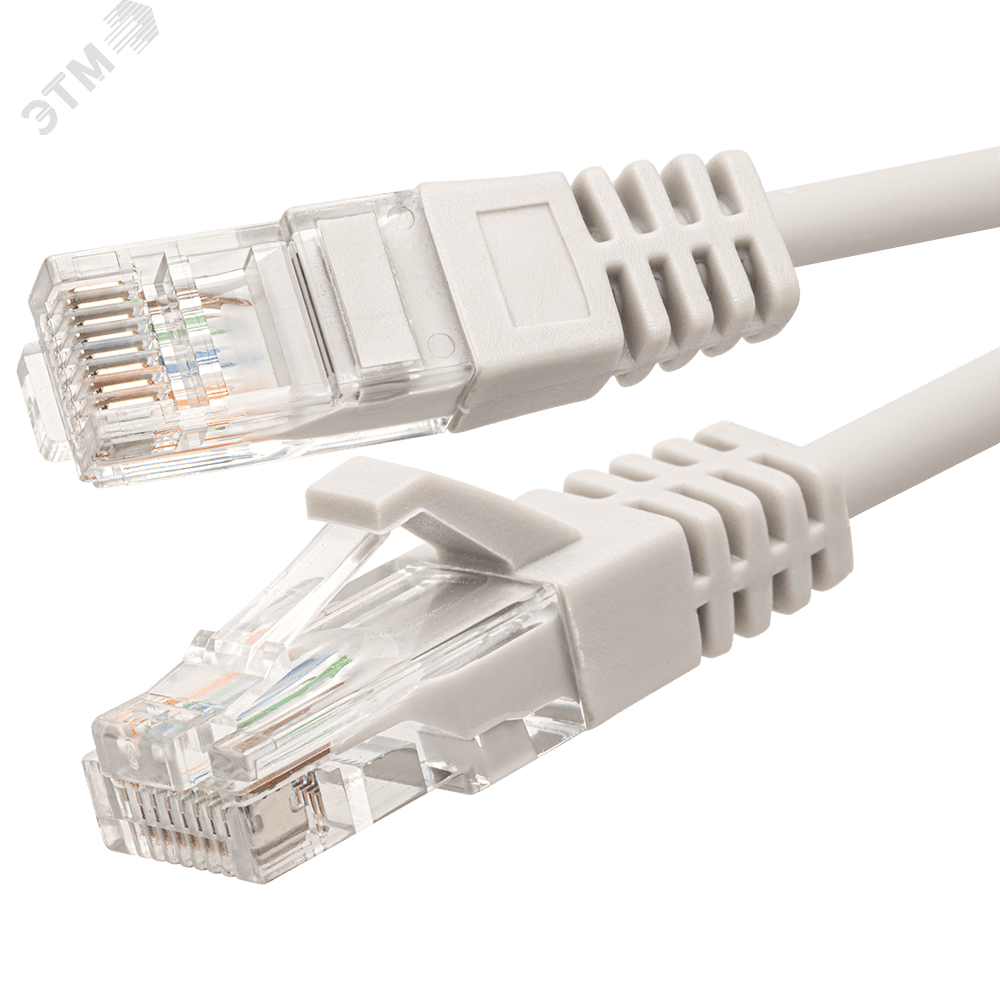 Патч-корд UTP 5e 4x2 26AWGCu LSZH серый 5м