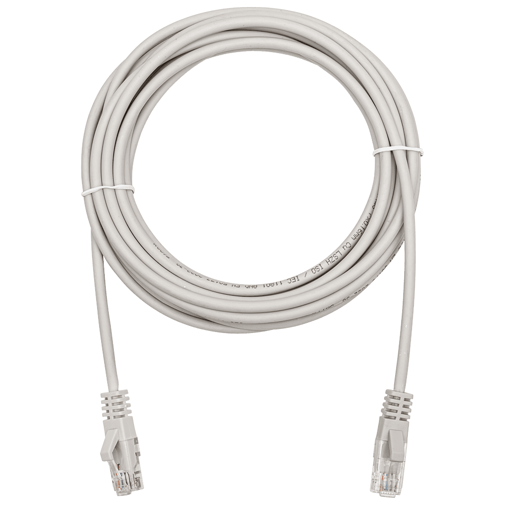 Патч-корд UTP 5e 4x2 26AWGCu LSZH серый 5м