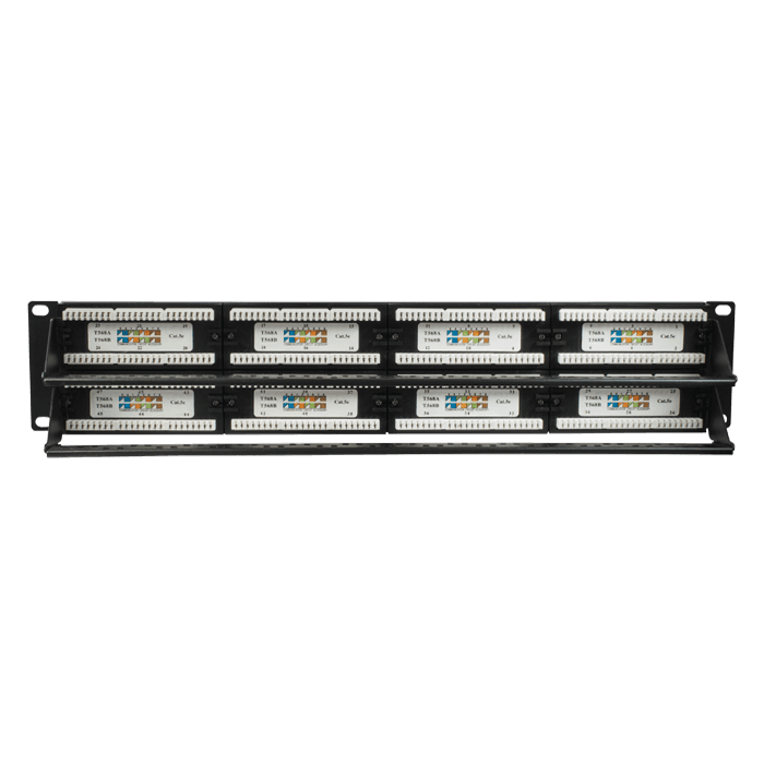 Патч-панель 19'. 48 портов RJ-45. UTP. Cat.5e. 2U