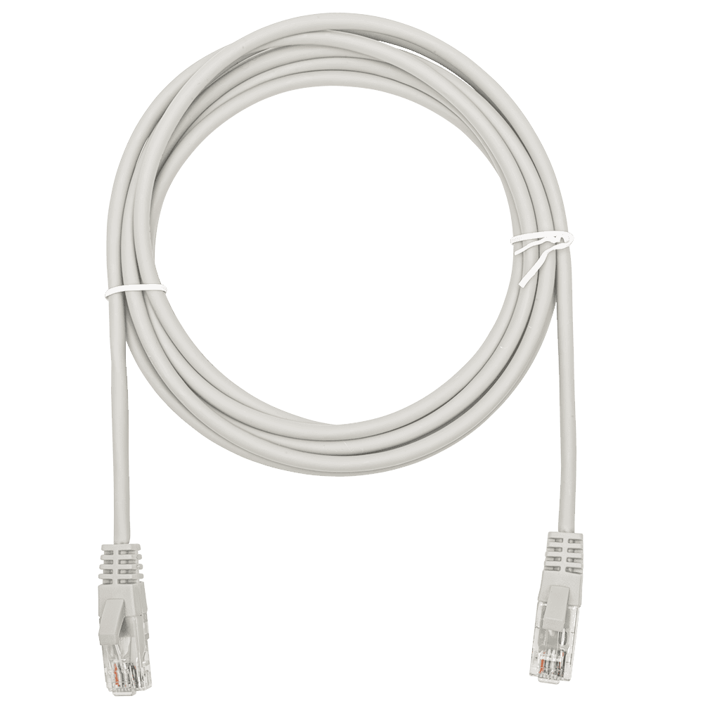 Патч-корд UTP 5e 4x2 26AWGCu LSZH серый 3м