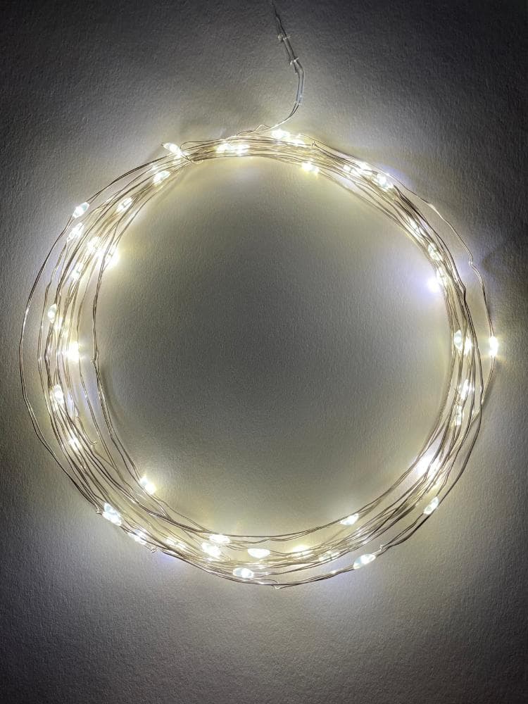 Гирлянда LED Нить 5 м теплый свет, АА ENIN -5NW