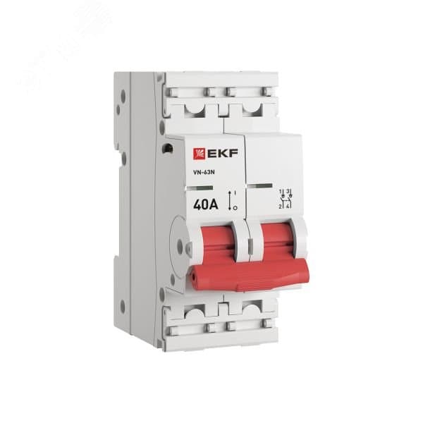 Выключатель нагрузки (ВН) двухполюсный 2P 40А ВН-63N S63240 PROXIMA EKF