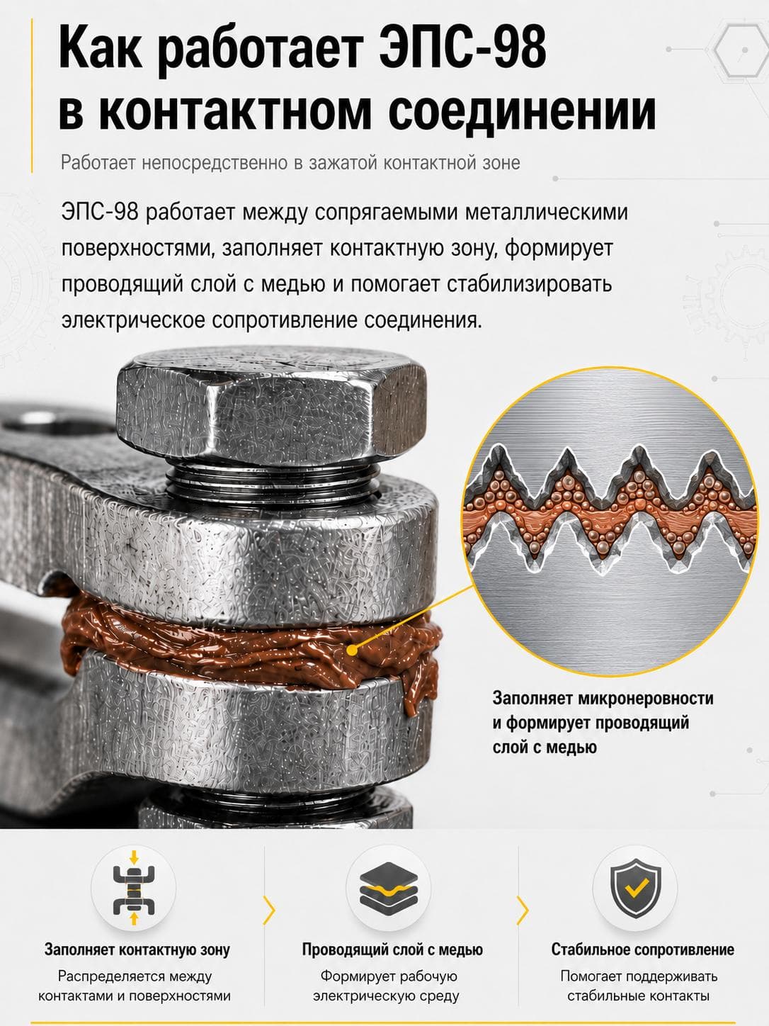 Смазка электропроводящая ЭПС-98 банка 1,3кг.