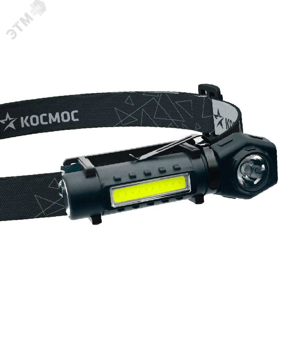 Фонарь налобный аккумуляторный 3Вт+3Вт COB коллиматорная линза Li-ion18650 1200mAh USBtC магнит зажим