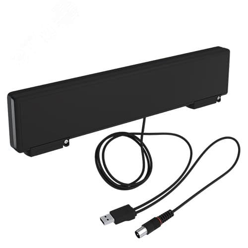 Антенна комнатная активная ТВ BAS-5310-USB Horizon