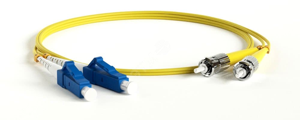 Патч-корд оптический SM 9/125 (OS2) ST/UPC-LC/UPC duplex LSZH (15м)