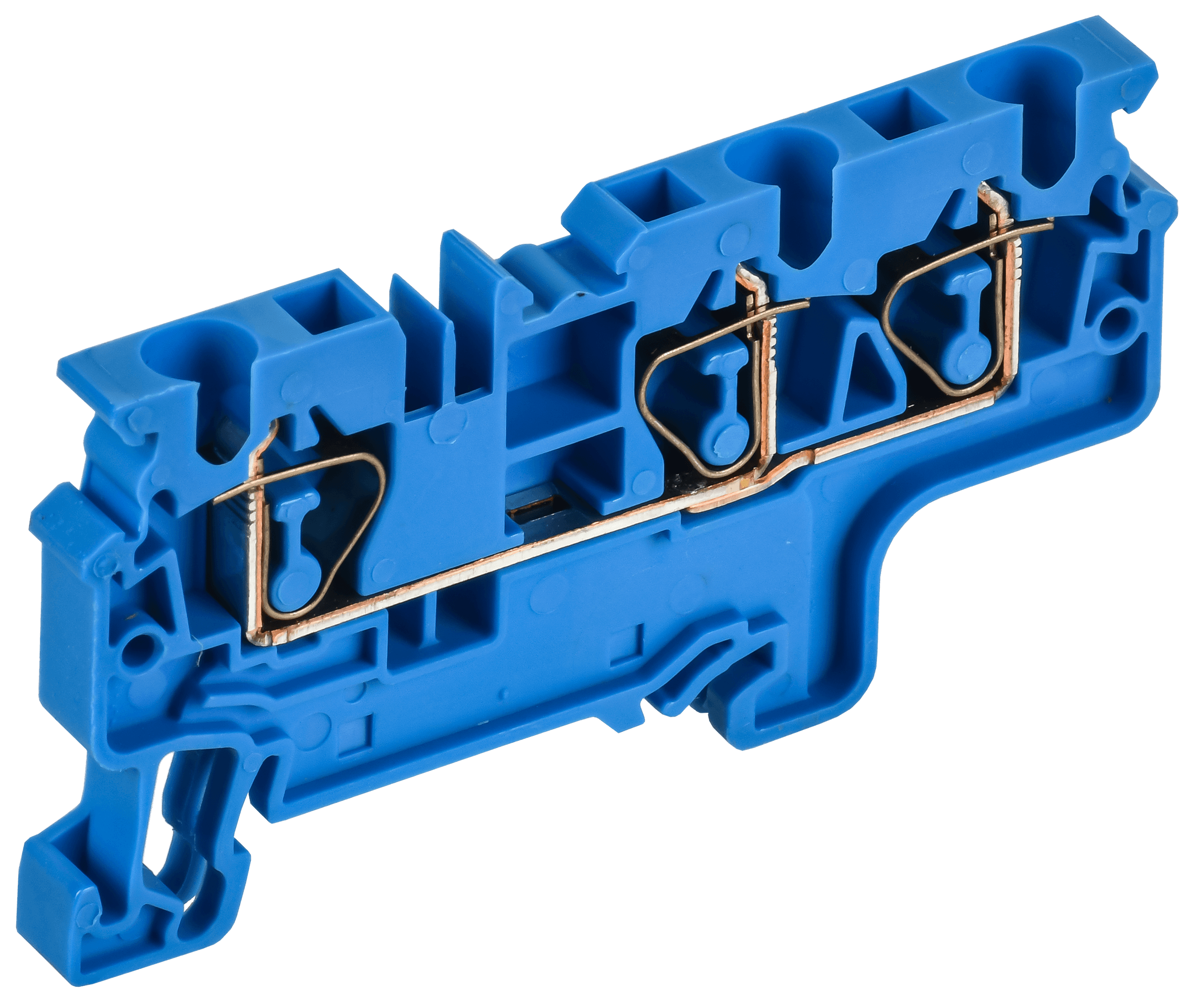 ARMAFIX Клемма пружинная CX4-3 BU 4мм2 трехконтактная синяя IEK