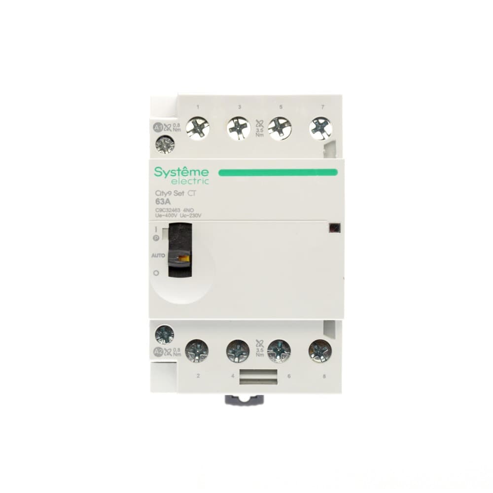 Контактор 4P 4НО 63A AC 400В-230В City9 Set
