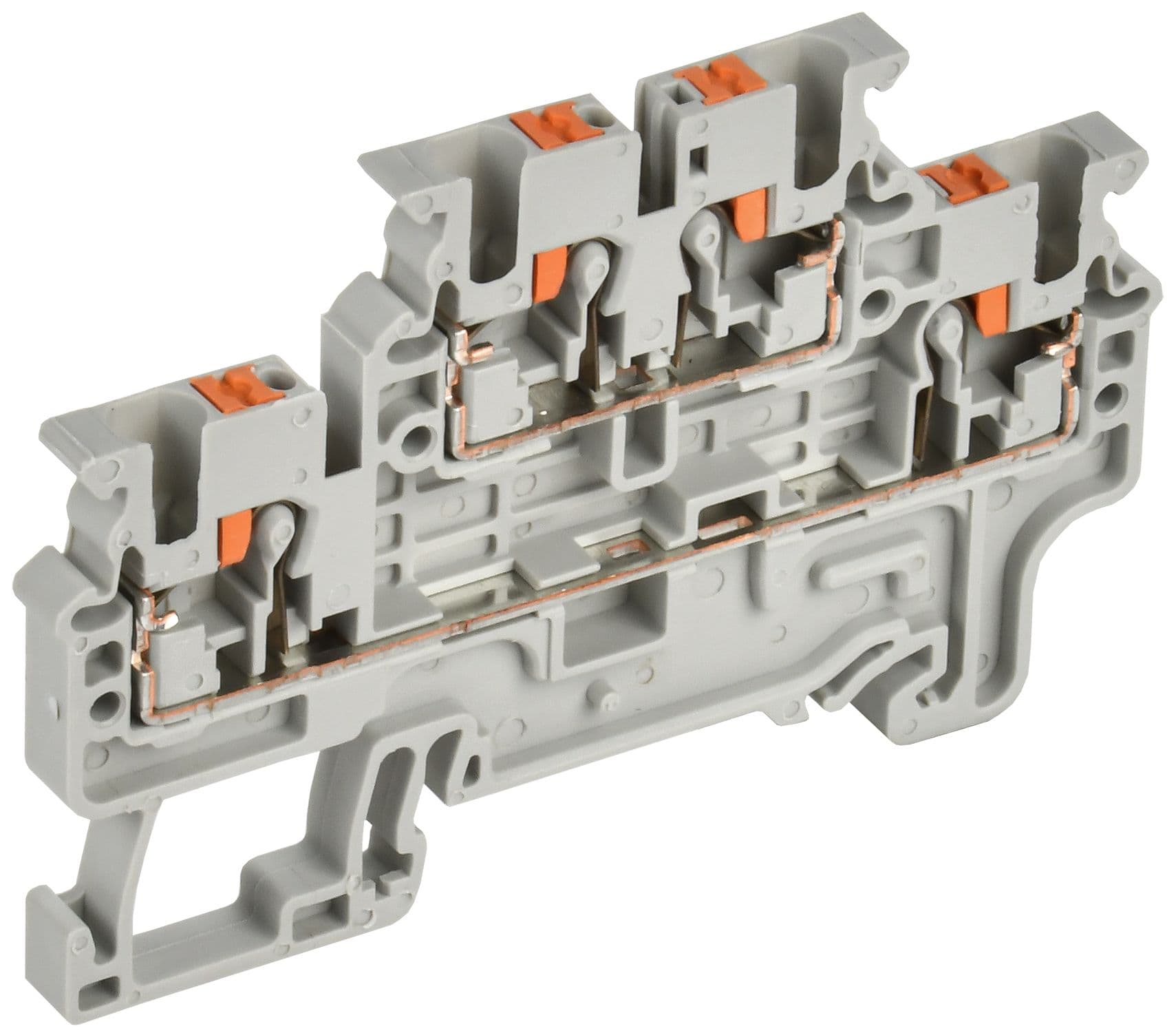 ARMAFIX Клемма пружинная Push-in CP-ML 2 ур. 2,5мм2 серая IEK