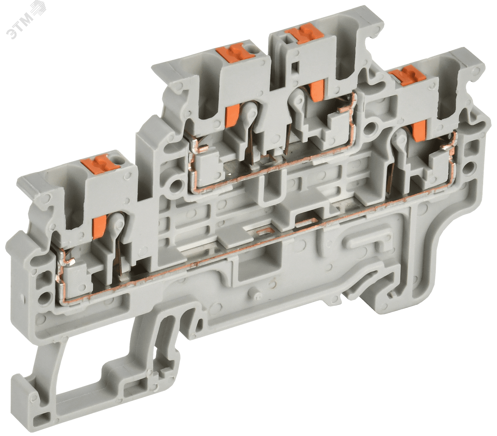 ARMAFIX Клемма пружинная Push-in CP-ML 2 ур. 2,5мм2 серая IEK