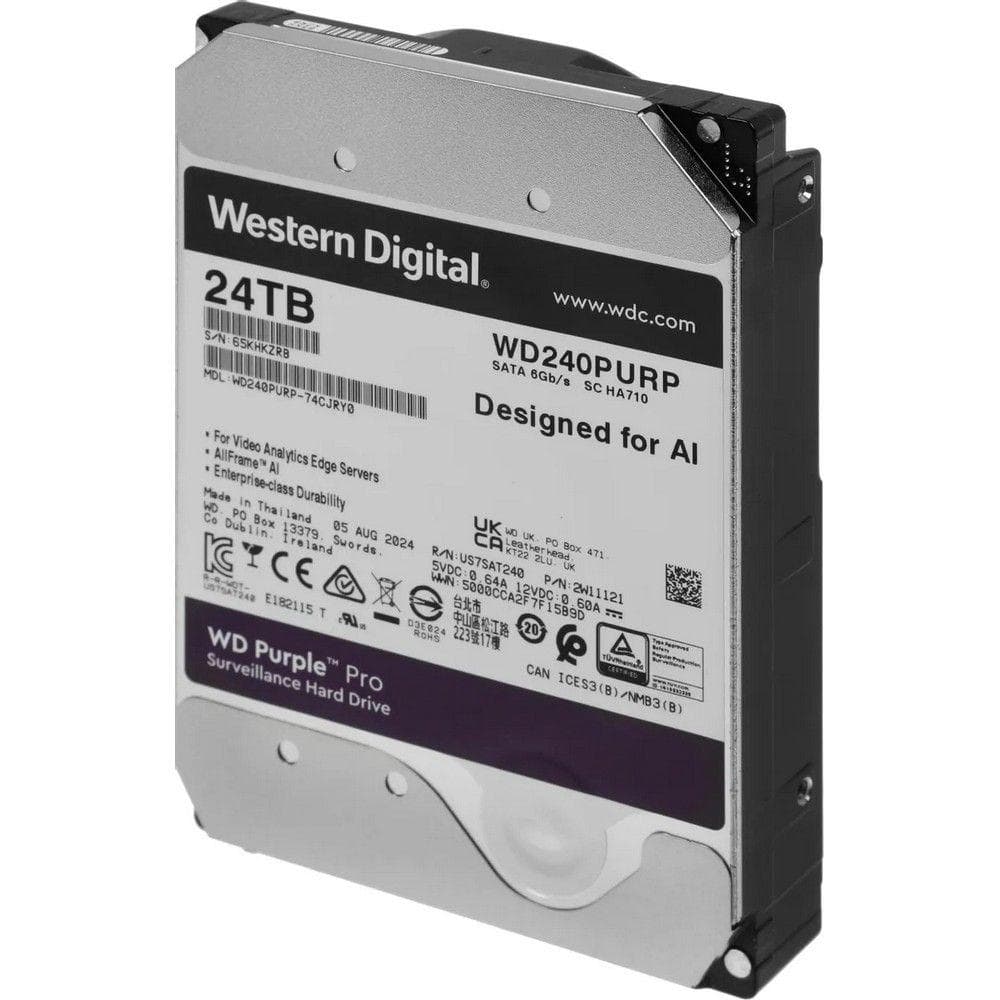 Жесткий диск 3.5'' 24 ТБ Purple Pro, SATAIII, 7200 об/мин, 512 МБ