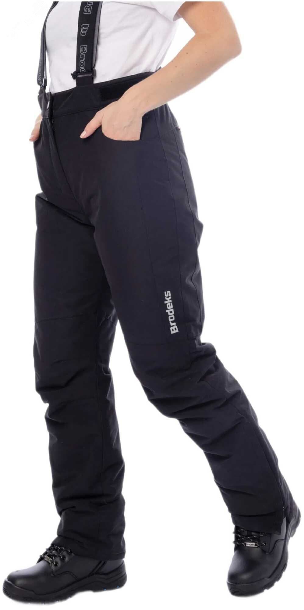 Зимние женские брюки Brodeks KW358, черный (L)