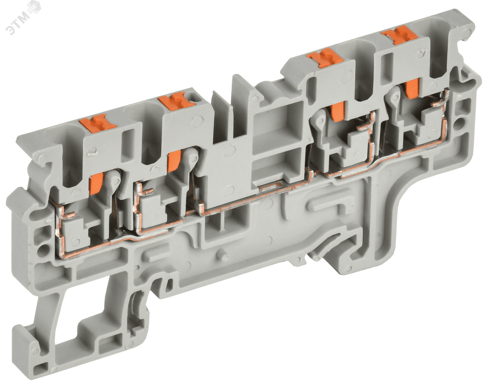 ARMAFIX Клемма пружинная Push-in CP-MC 4 вывода 2,5мм2 серая IEK