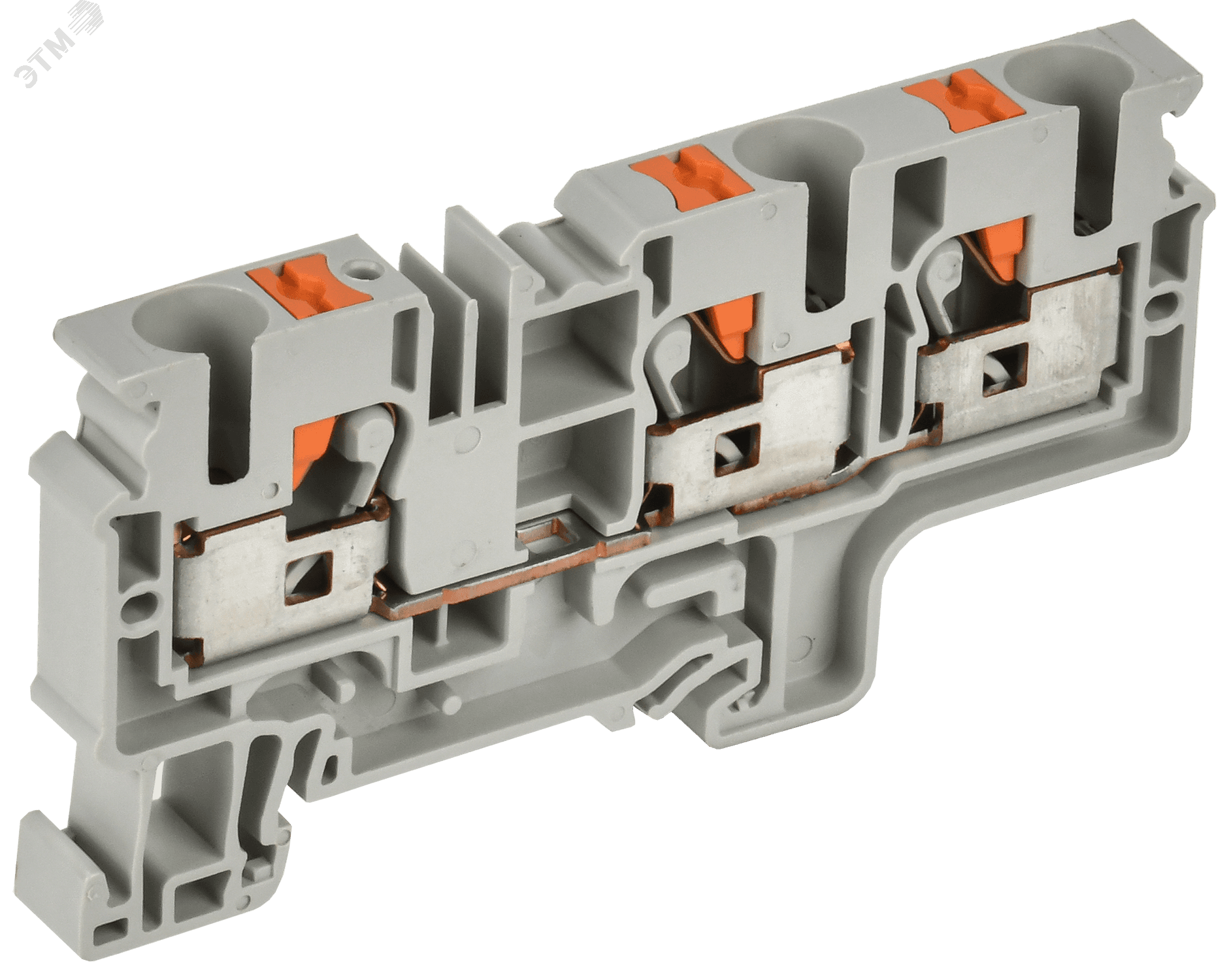 ARMAFIX Клемма пружинная Push-in CP-MC 3 вывода 10мм2 серая IEK