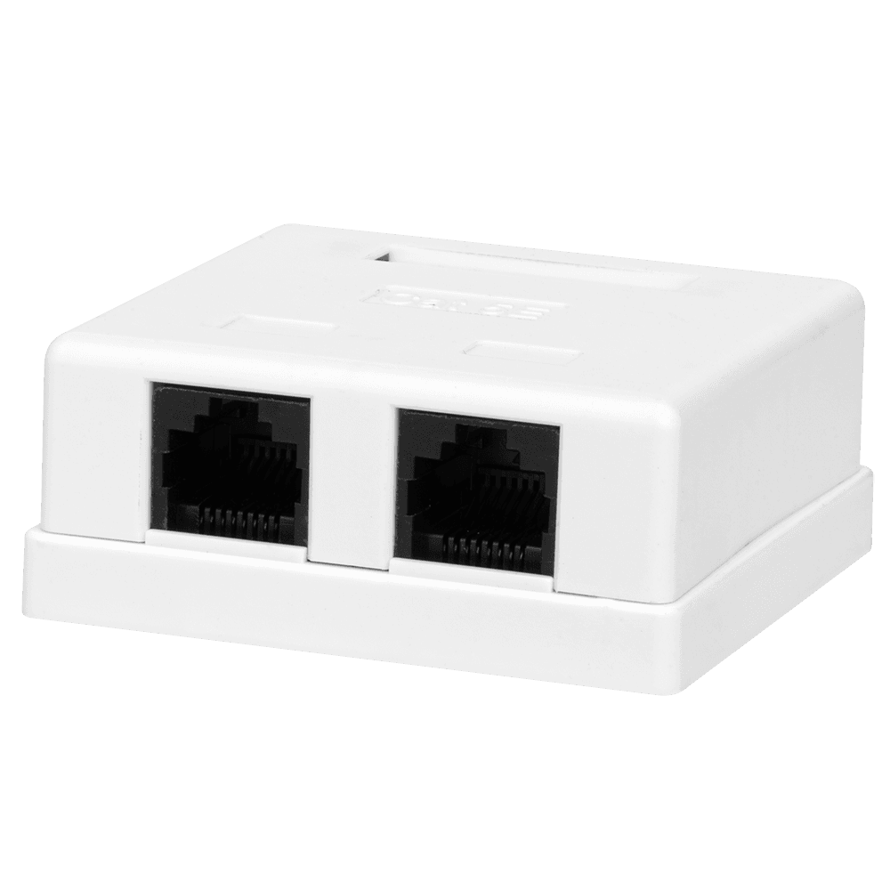 Компьютерная розетка 8P8C (RJ-45), UTP, Cat.6, 2 порта