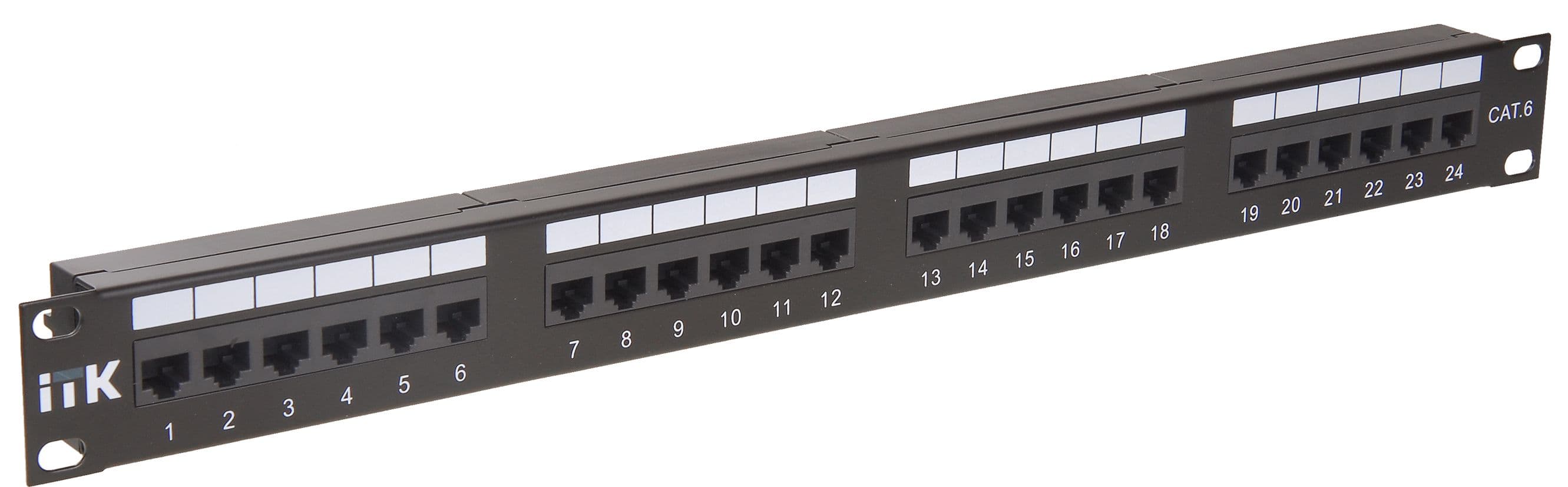 1U патч-панель кат.6 UTP 24 порта (Dual)